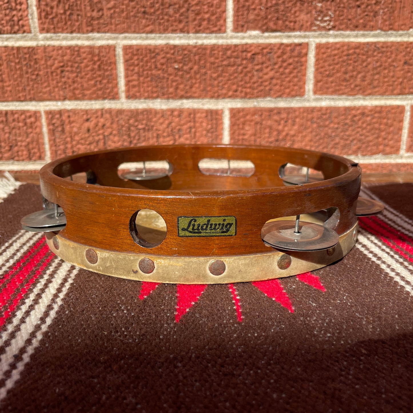 1920s Ludwig 8" Headed Tambourine Calfskin No. 482 1/2