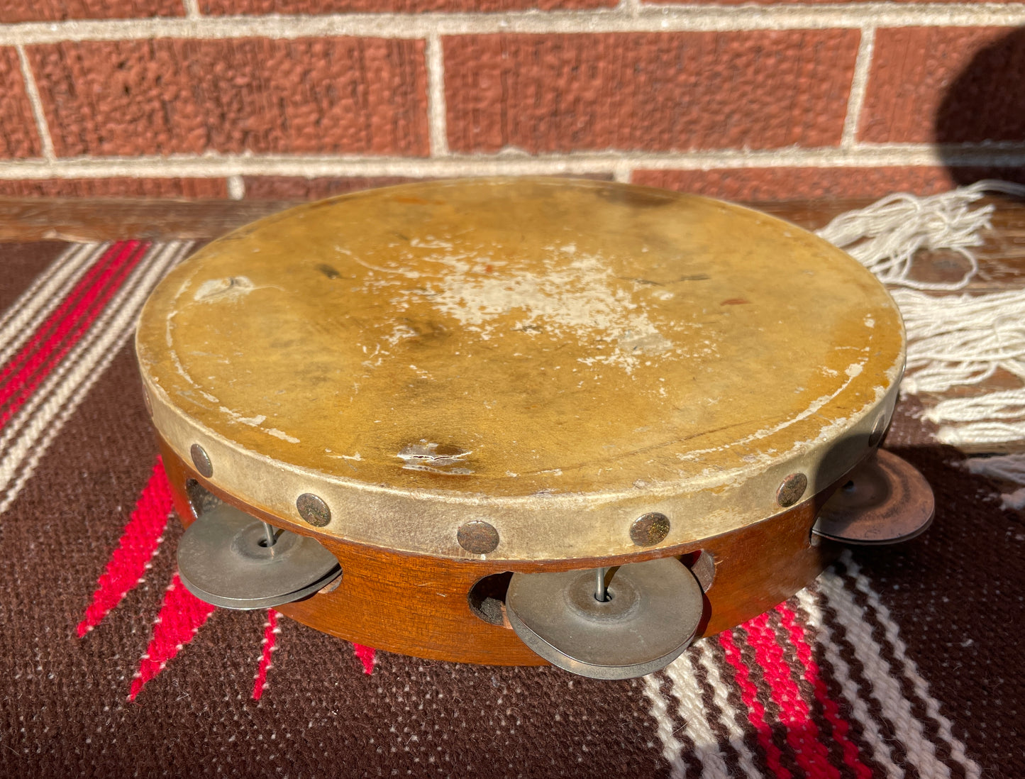 1920s Ludwig 8" Headed Tambourine Calfskin No. 482 1/2