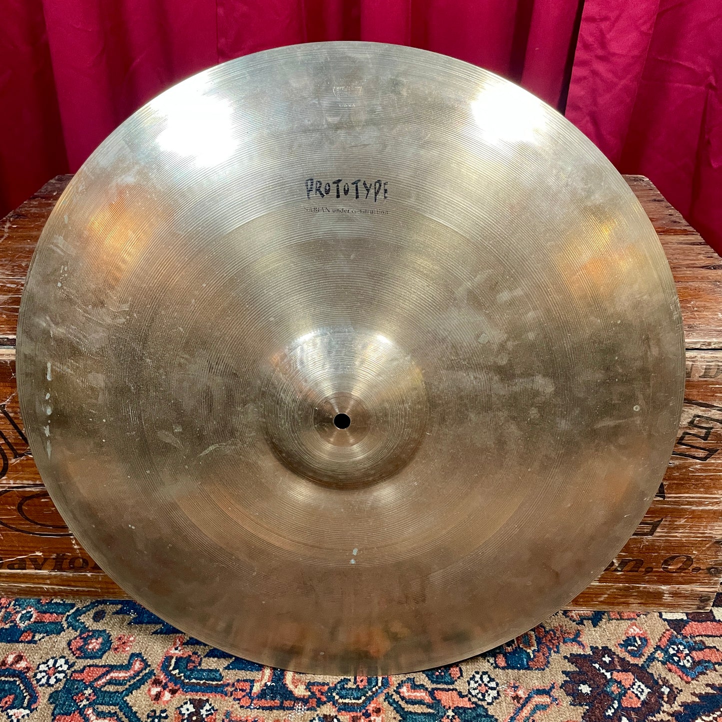 22" Sabian AA 2005 Vault Tour Prototype Neil Peart Ride Cymbal 3514g