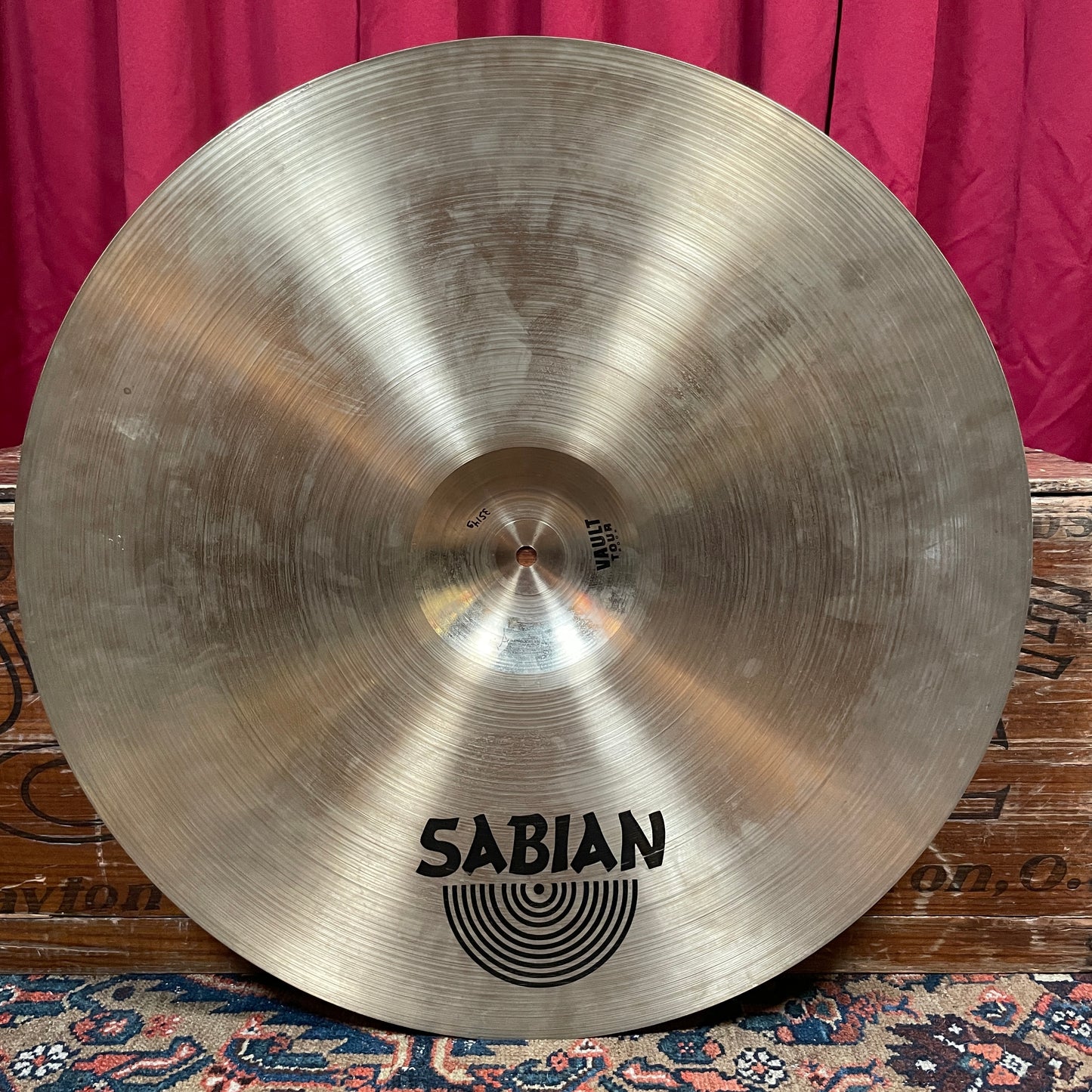 22" Sabian AA 2005 Vault Tour Prototype Neil Peart Ride Cymbal 3514g