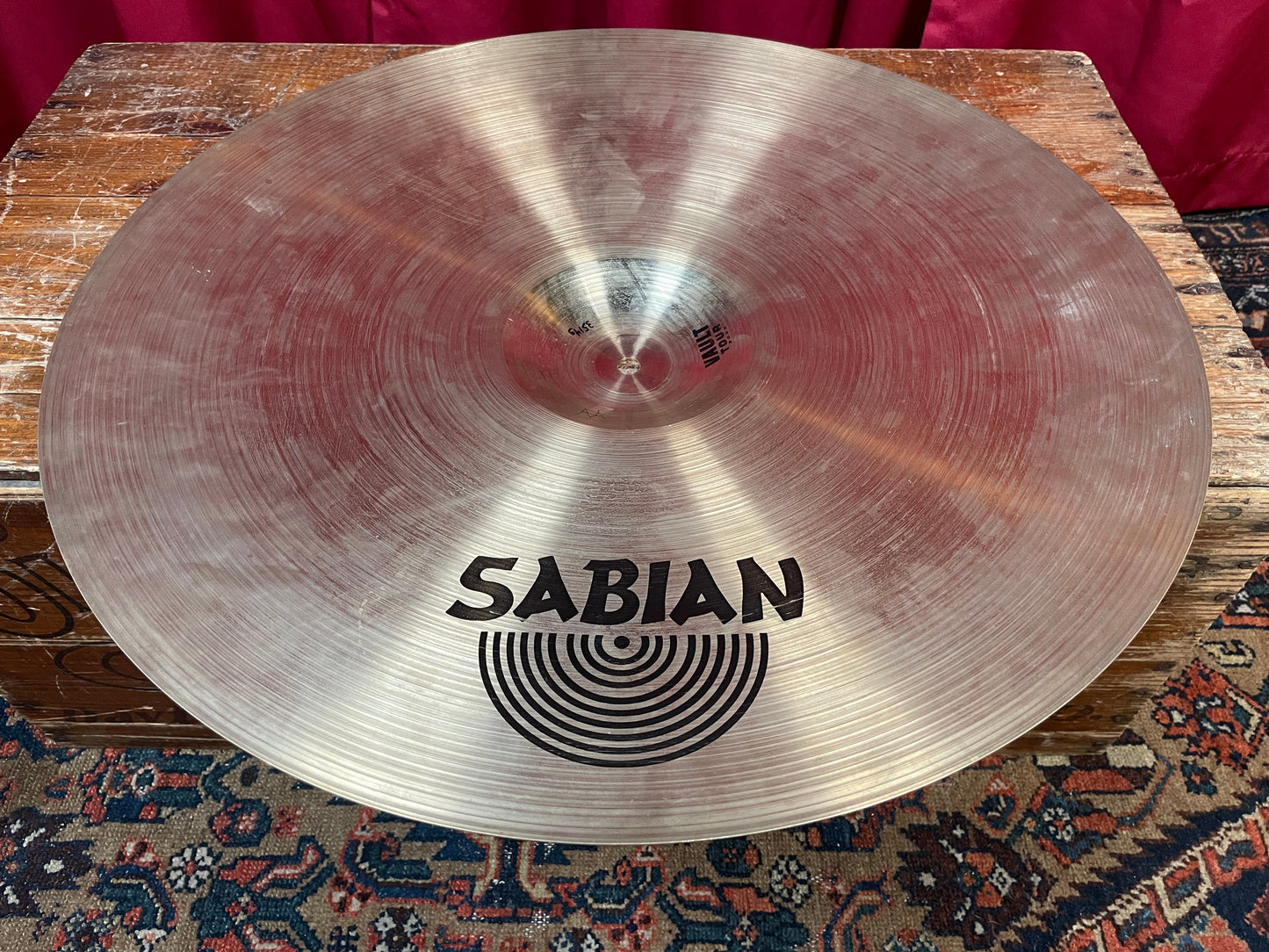 22" Sabian AA 2005 Vault Tour Prototype Neil Peart Ride Cymbal 3514g