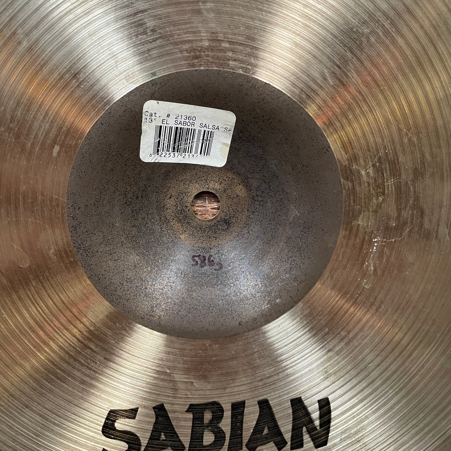 13" Sabian AA El Sabor Salsa Splash Cymbal 586g *Video Demo*