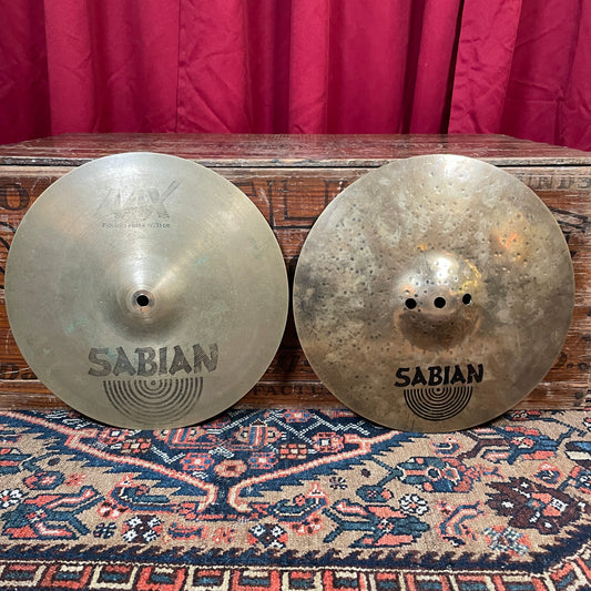 13" Sabian AAX Fusion Hi-Hat Cymbal Pair 944g/1474g *Video Demo*