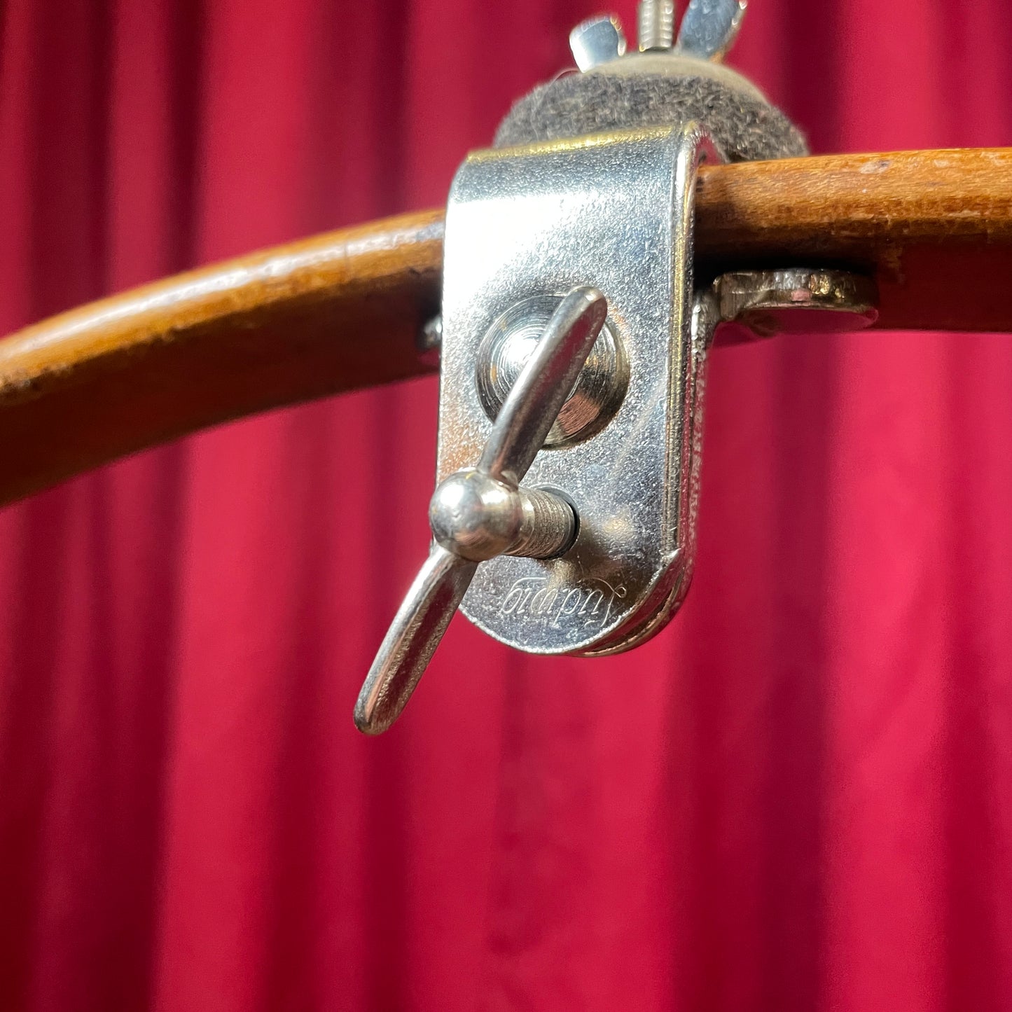 1930s Ludwig No. 986 Greeko Cymbal Holder Hoop Mounted Clamp