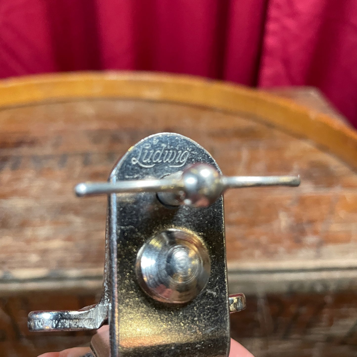 1930s Ludwig No. 986 Greeko Cymbal Holder Hoop Mounted Clamp