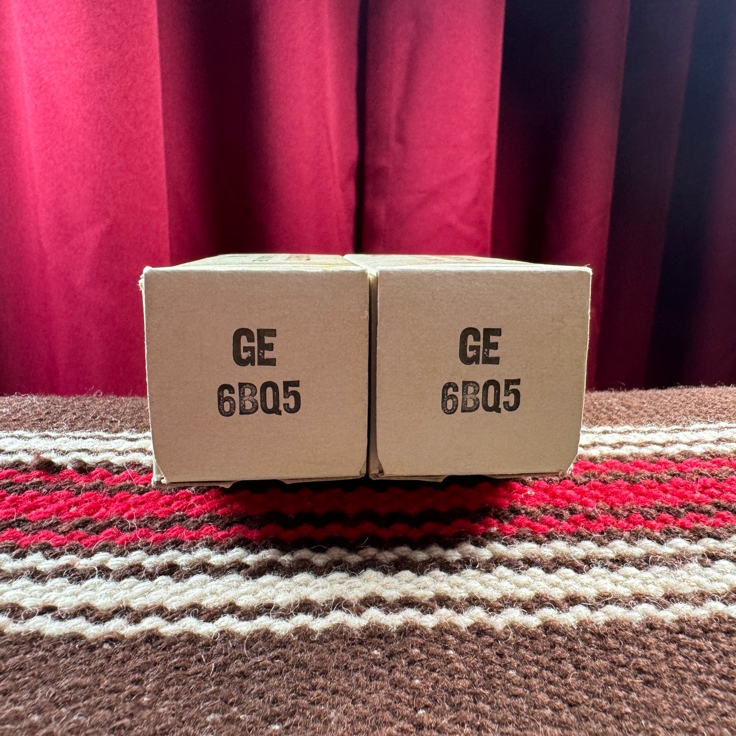 GE 6BQ5 Amplifier Power Tubes Pair Duet EL84 General Electric #149