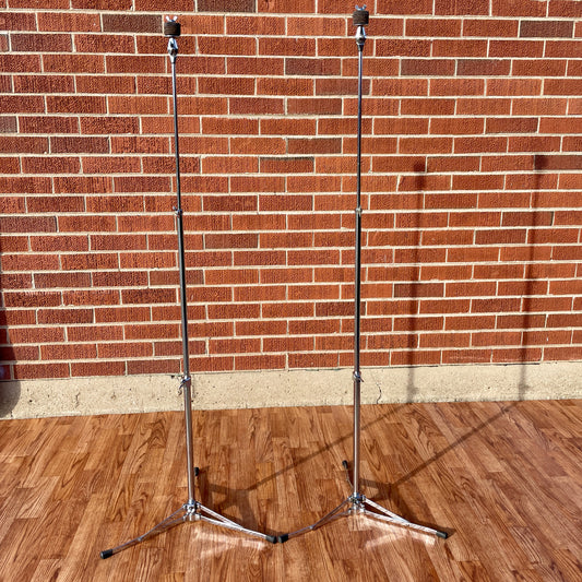 1960s Ludwig No. 1400 Straight Flat Base Cymbal Stand Pair (2 pcs)