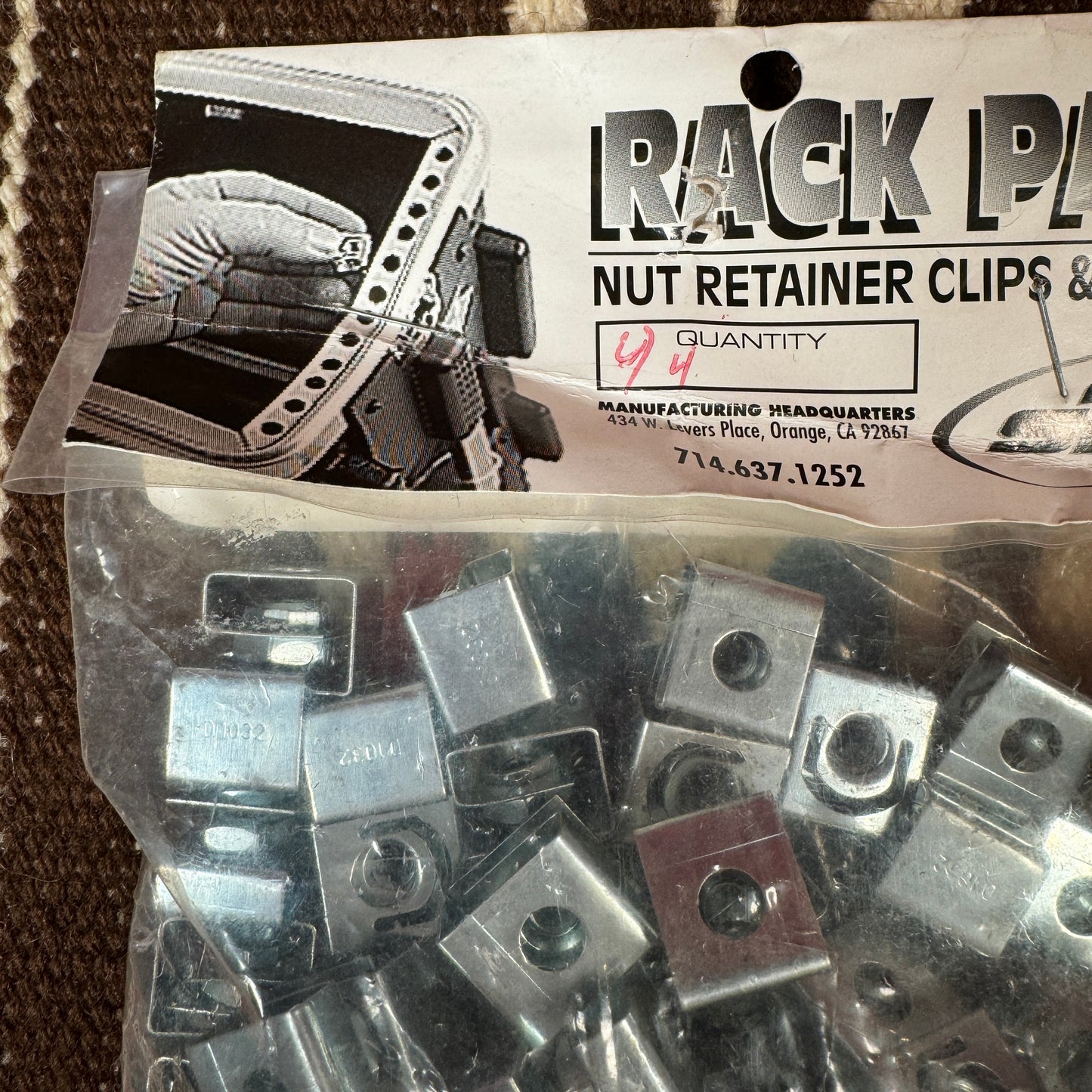 SKB Rack Pack Screw & Nut Retainer Clip Mount Hardware 44 pack NOS 1SKB19-AC1