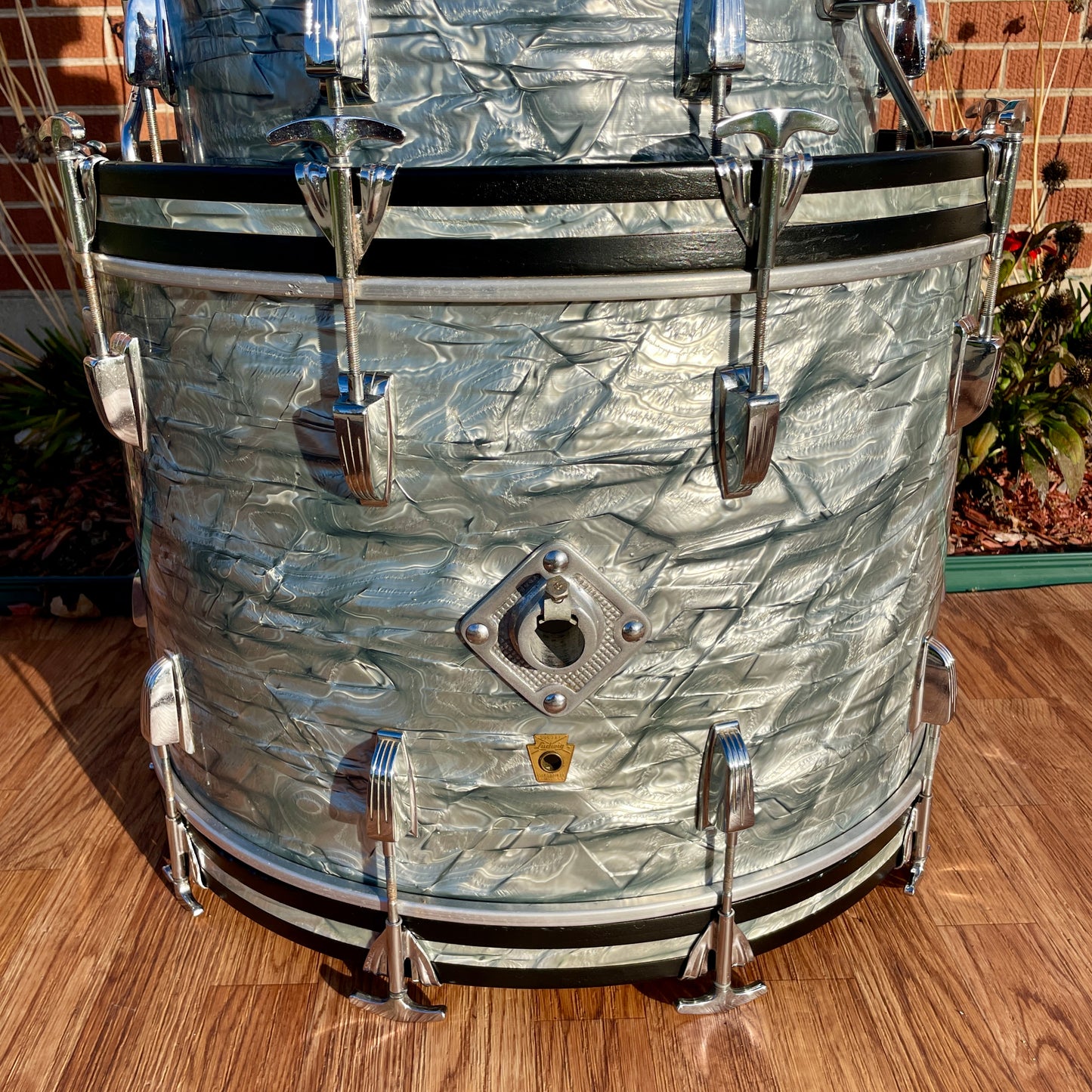 1967 Ludwig Hollywood Outfit Drum Set No. 983P Sky Blue Pearl 22/12/13/16