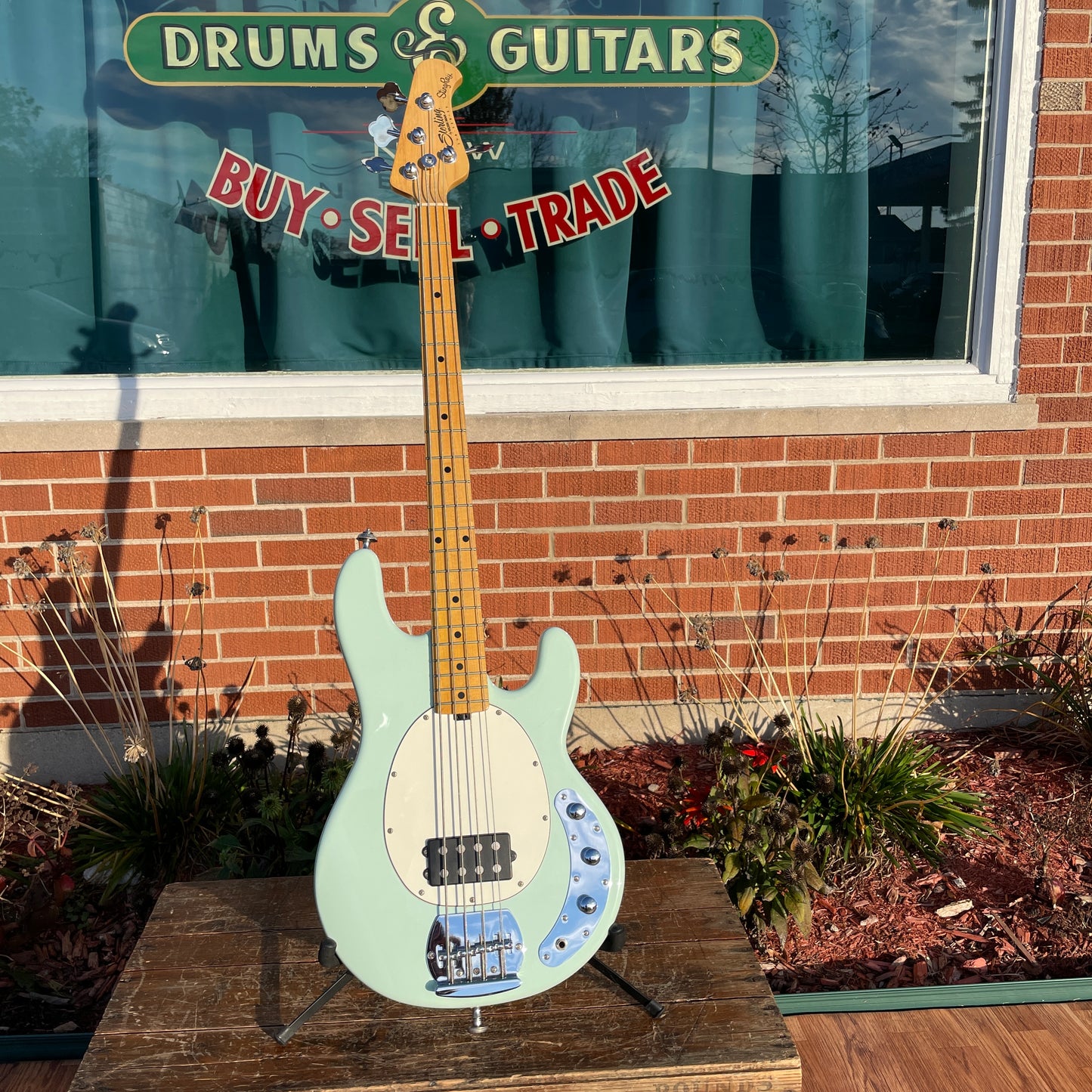 Sterling By Music Man StingRay RAY4 Bass Guitar Mint Green