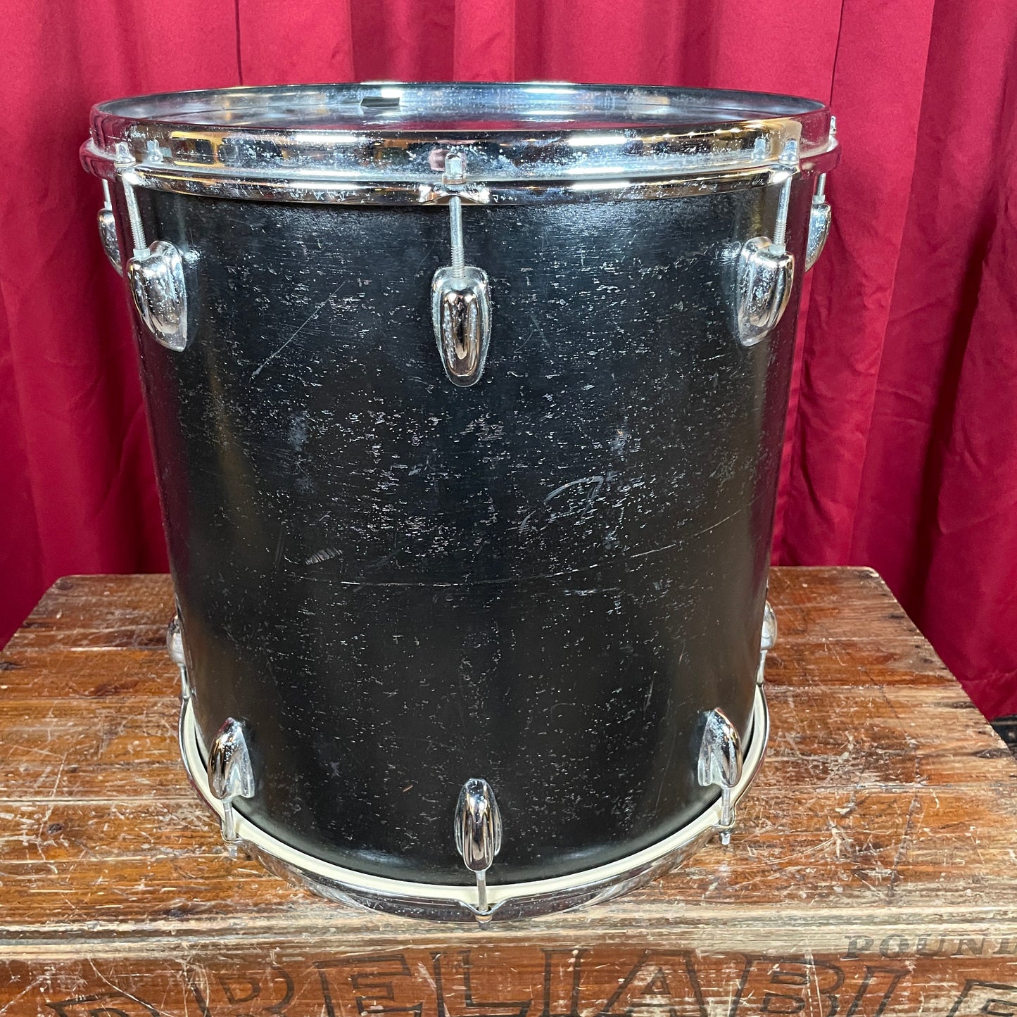 1960s Slingerland 16x16 Floor Tom Drum Black Project