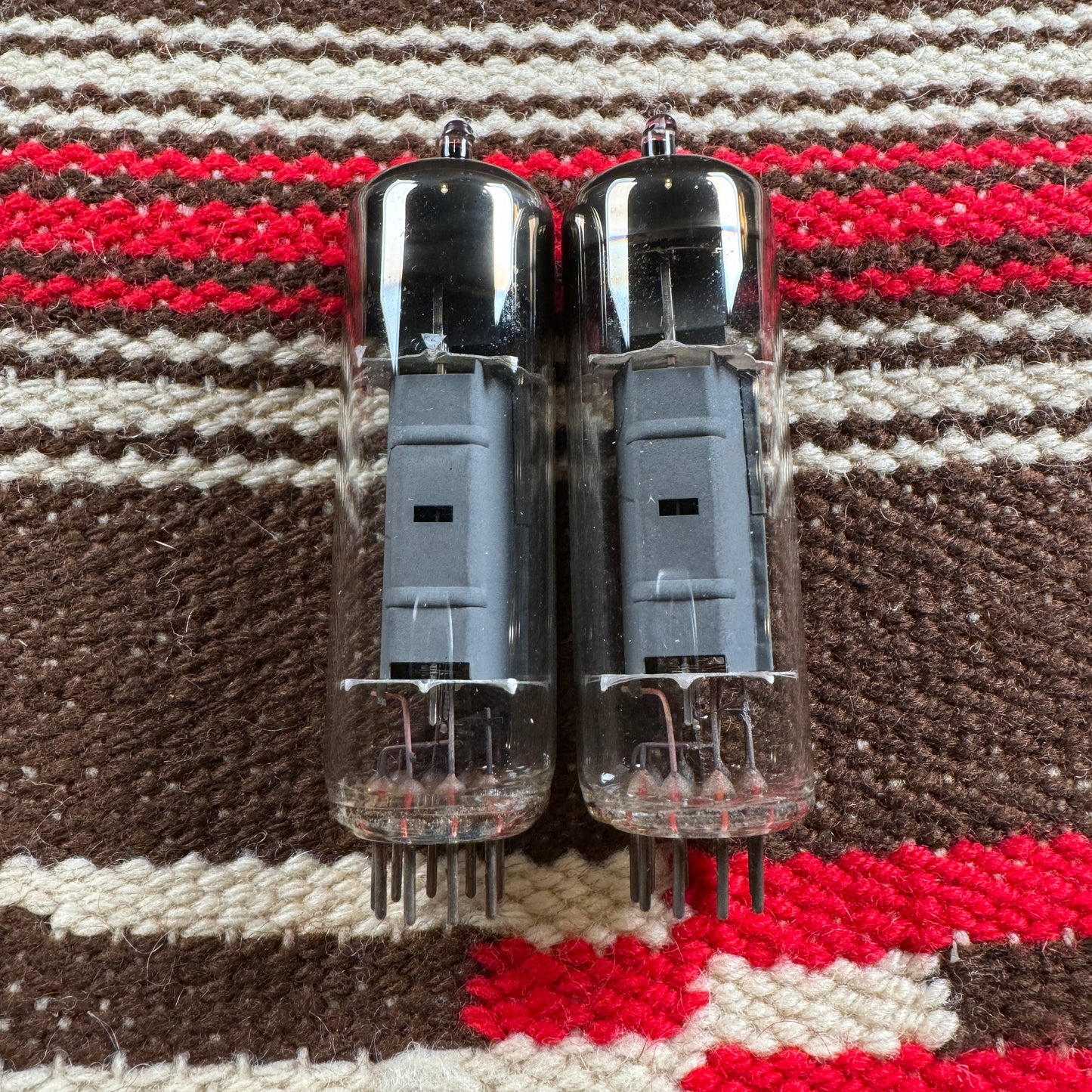 Vintage Mazda Matched EL84 Pair Amplifier Power Tubes Duet #157