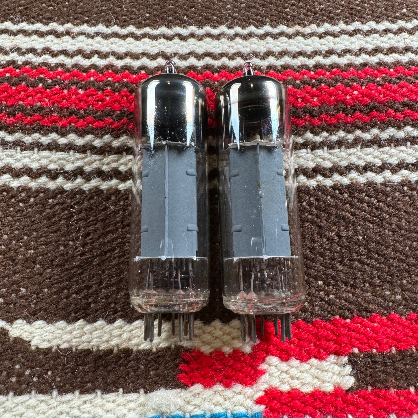 Vintage Mazda Matched EL84 Pair Amplifier Power Tubes Duet #157