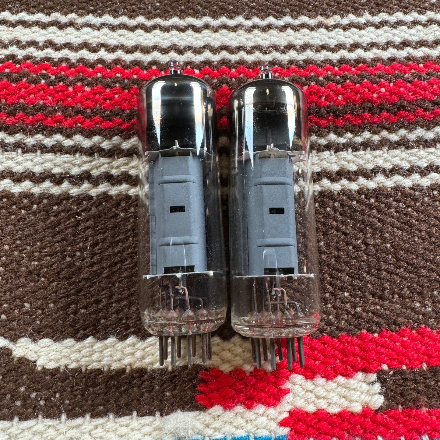 Vintage Mazda Matched EL84 Pair Amplifier Power Tubes Duet #157