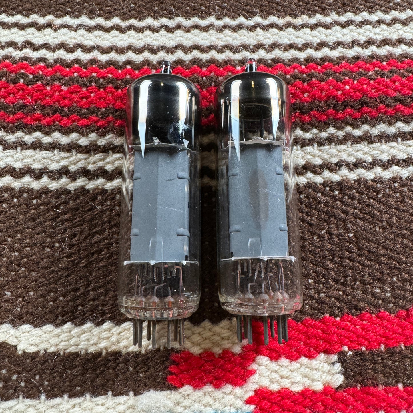 Vintage Mazda Matched EL84 Pair Amplifier Power Tubes Duet #157