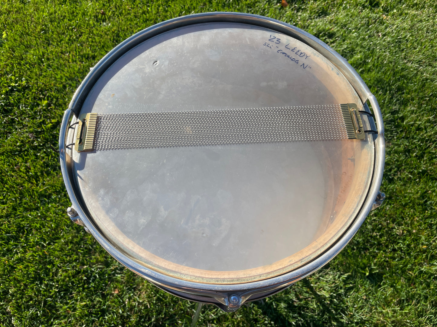 1949-56 WFL Ludwig 6.5x14 Supreme Concert No. 490 Snare Drum Natural