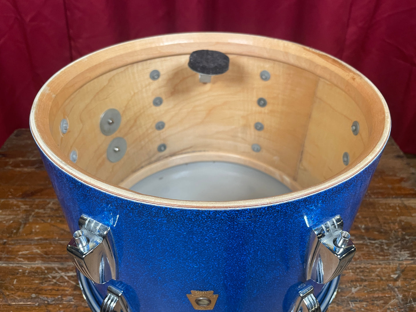 1960s Ludwig Super Classic Drum Set Blue Sparkle 22/13/16