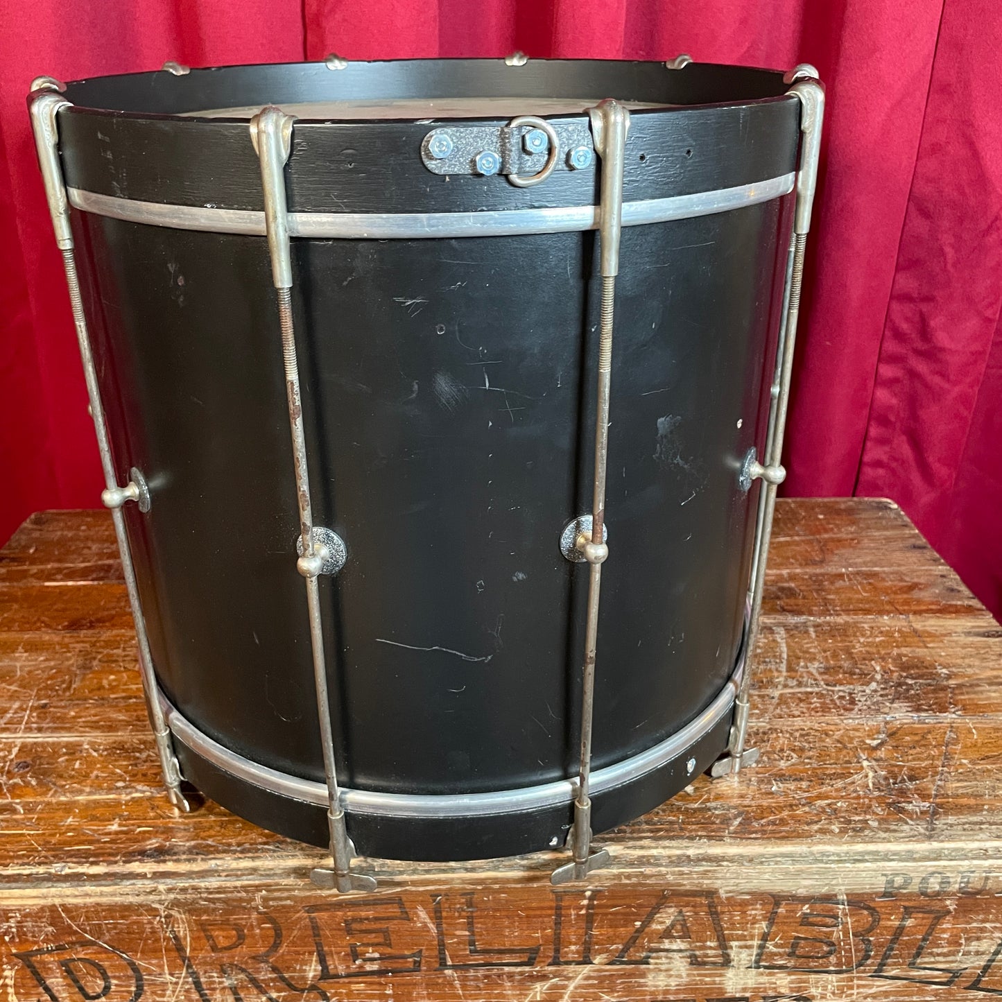 1930s Ludwig 12x15 Parade Marching Snare / Bop Bass Drum Black #1