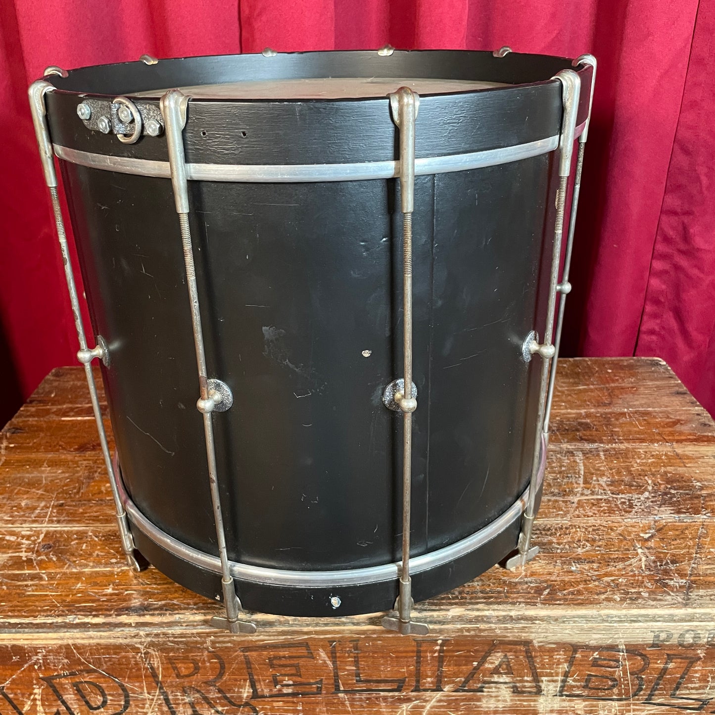 1930s Ludwig 12x15 Parade Marching Snare / Bop Bass Drum Black #1