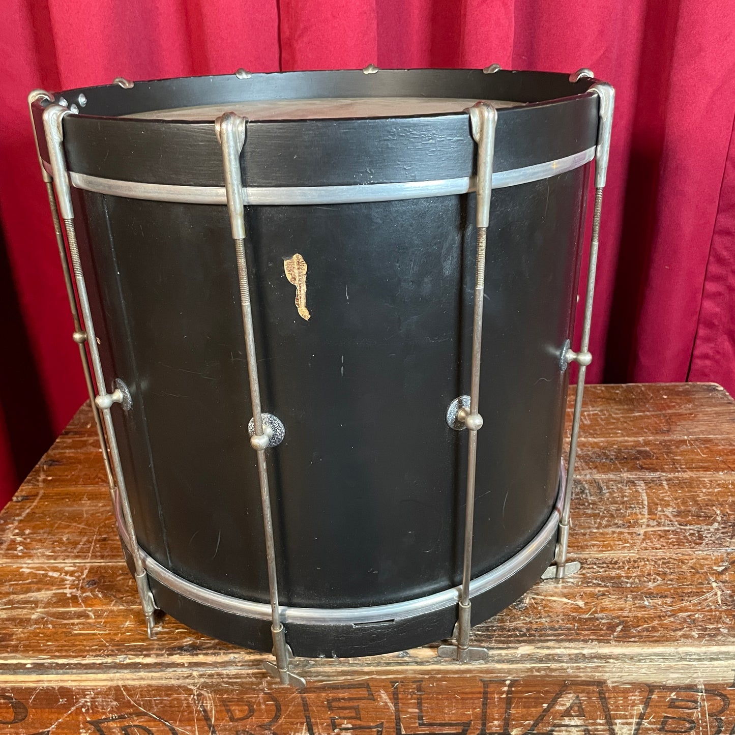 1930s Ludwig 12x15 Parade Marching Snare / Bop Bass Drum Black #1