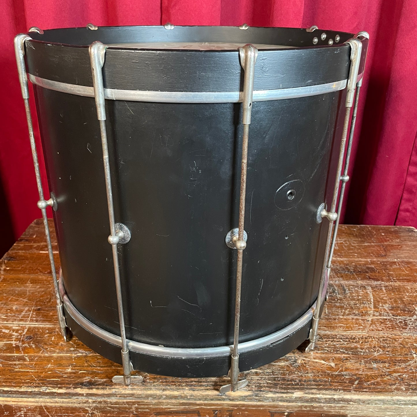 1930s Ludwig 12x15 Parade Marching Snare / Bop Bass Drum Black #1