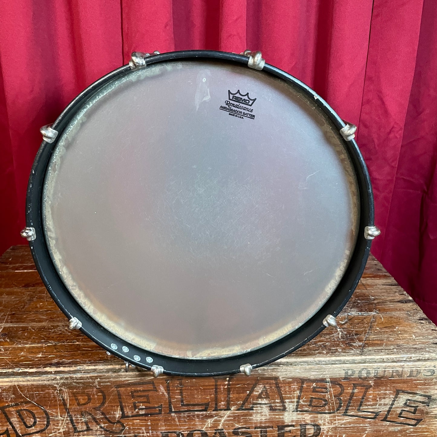 1930s Ludwig 12x15 Parade Marching Snare / Bop Bass Drum Black #2