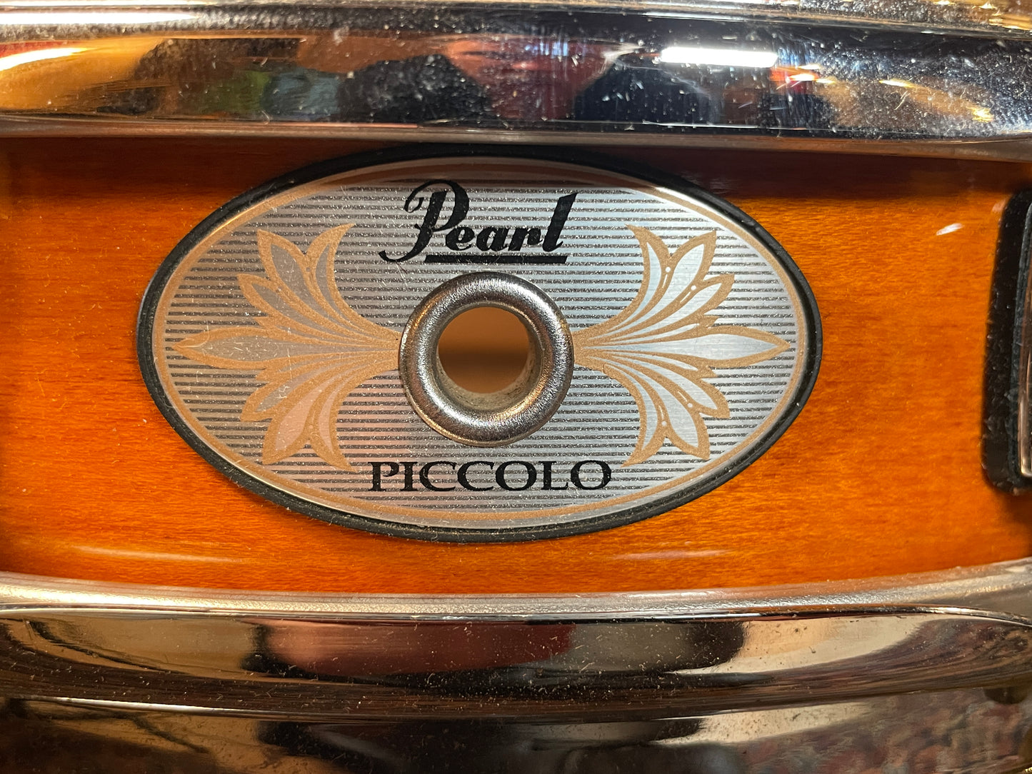 2010s Pearl 3x13 Maple Shell Piccolo Snare Drum Amber M-1330 *Video Demo*