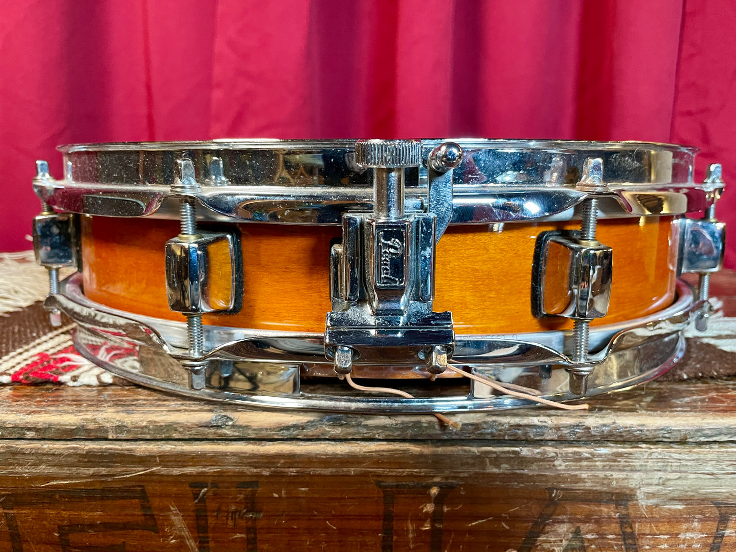 2010s Pearl 3x13 Maple Shell Piccolo Snare Drum Amber M-1330 *Video Demo*