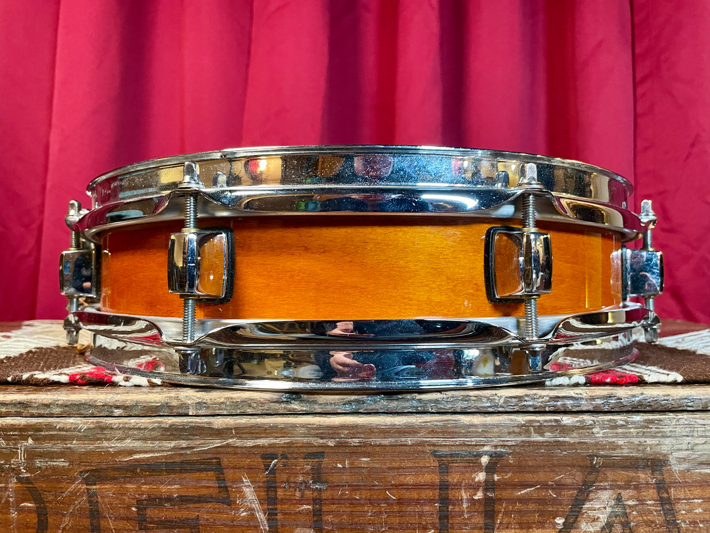 2010s Pearl 3x13 Maple Shell Piccolo Snare Drum Amber M-1330 *Video Demo*