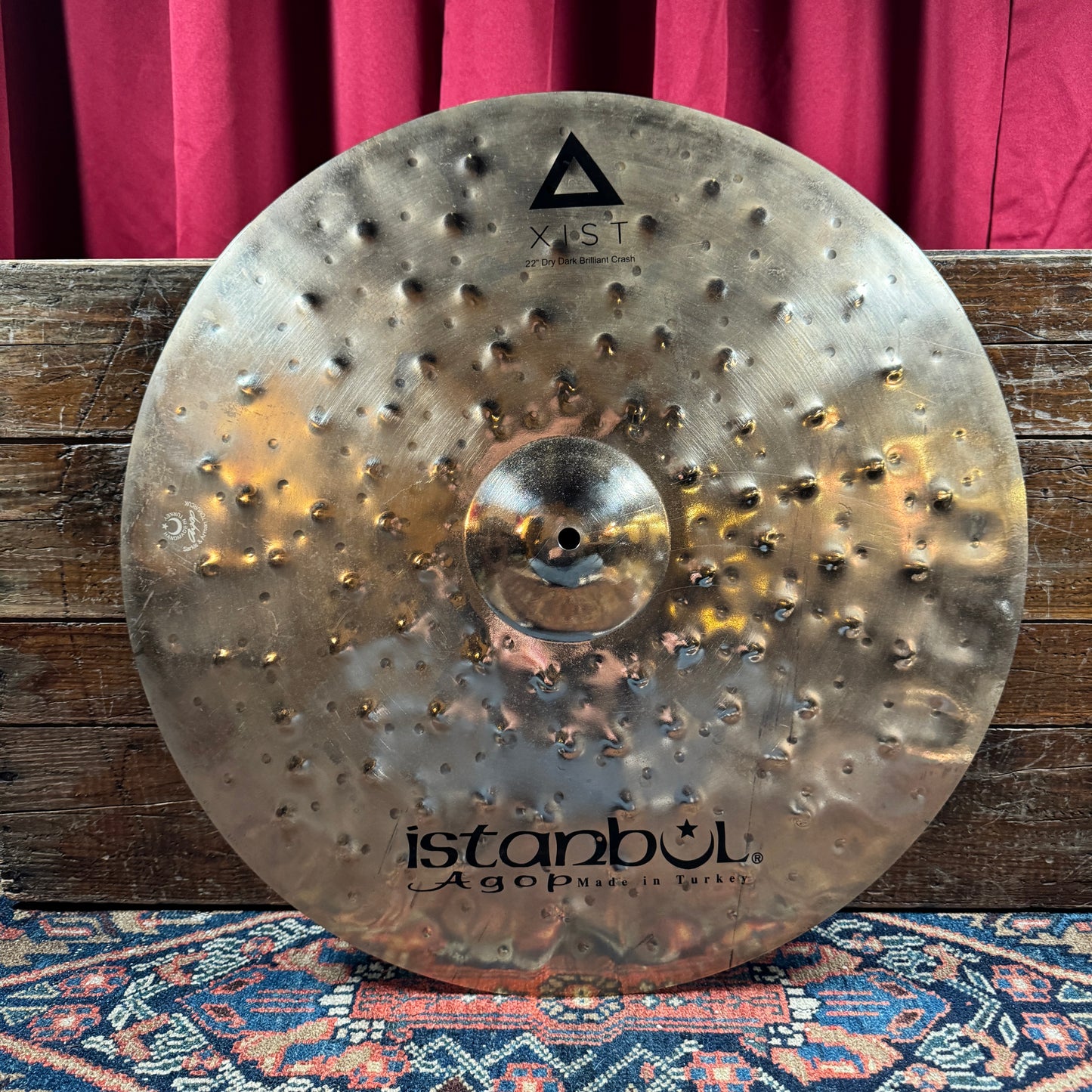 22" Istanbul Agop Xist Dry Dark Brilliant Crash Cymbal 1792g *Video Demo*