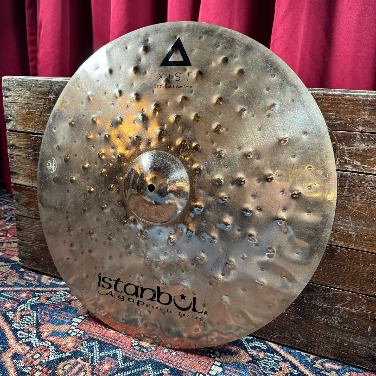 22" Istanbul Agop Xist Dry Dark Brilliant Crash Cymbal 1792g *Video Demo*