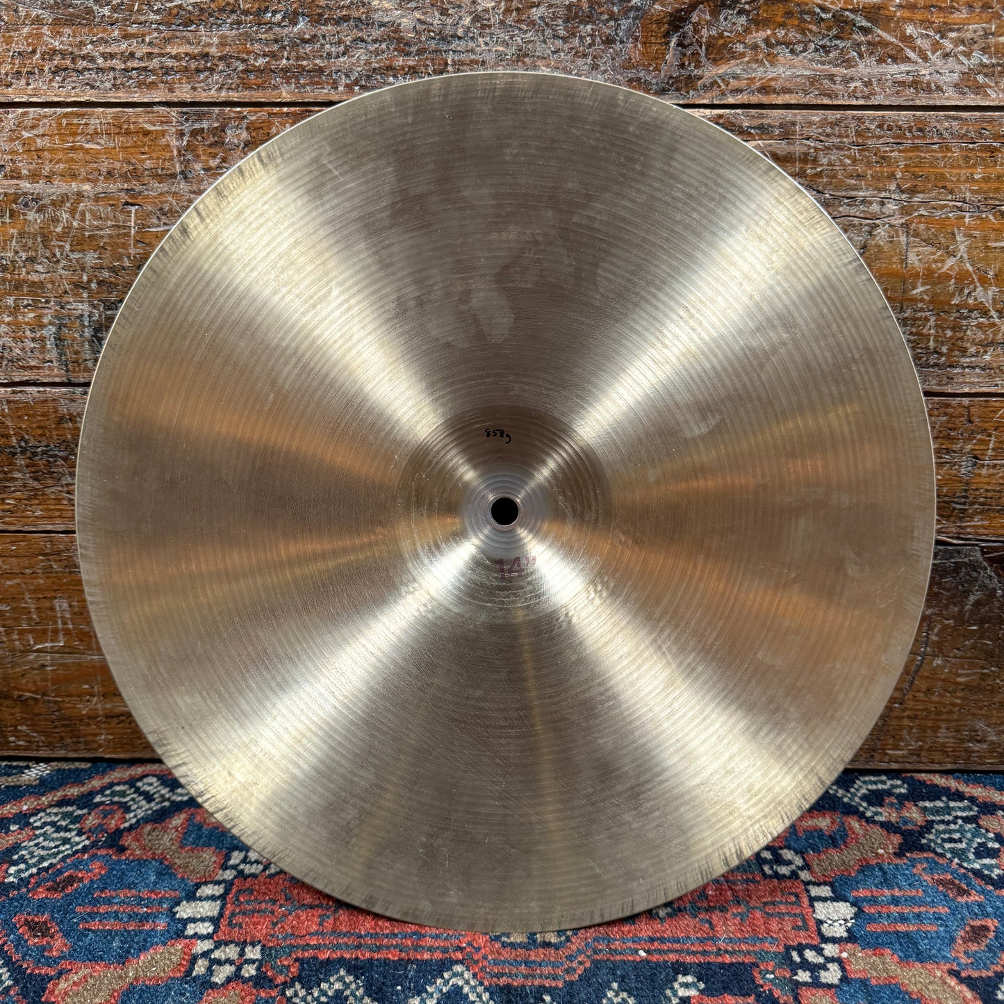 14" Paiste Formula 602 Pre-Serial 1960s Hi-Hat Cymbal Pair 858g/952g *Video Demo*