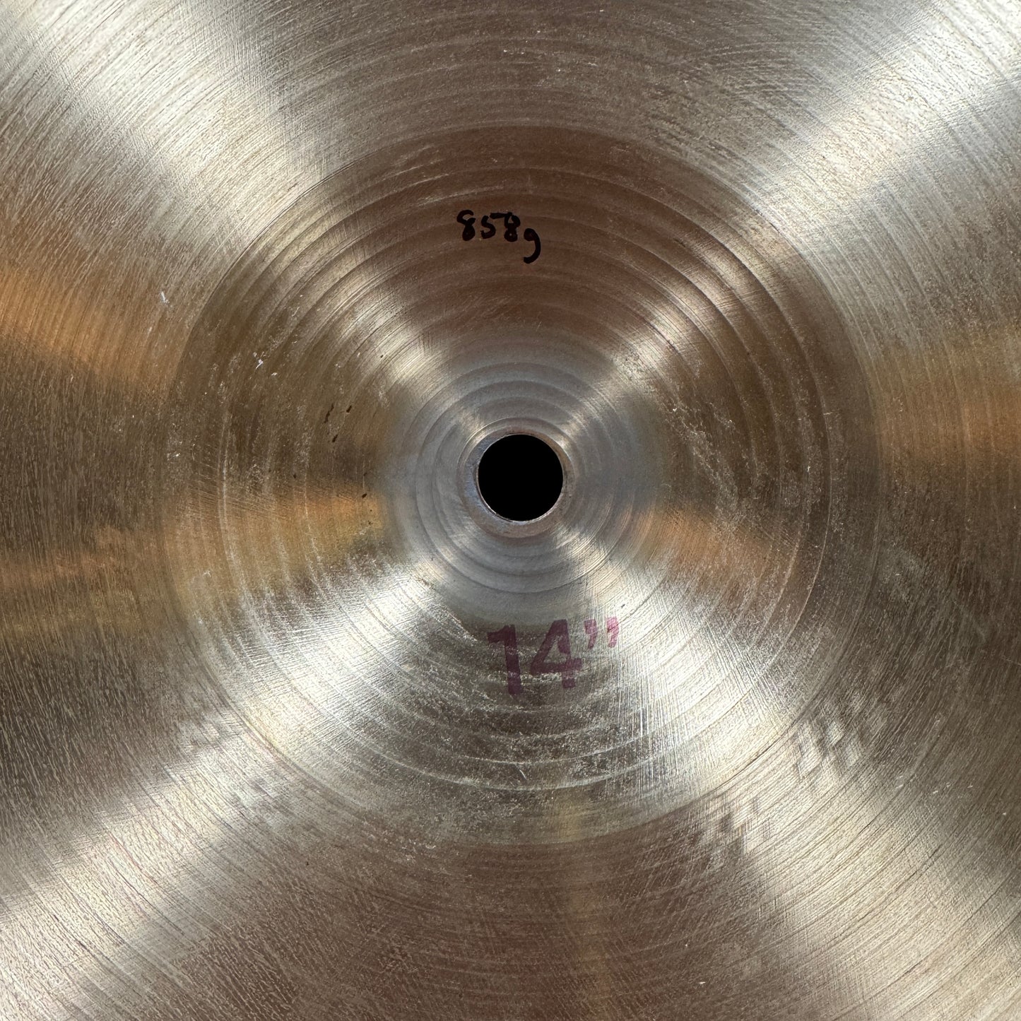 14" Paiste Formula 602 Pre-Serial 1960s Hi-Hat Cymbal Pair 858g/952g *Video Demo*