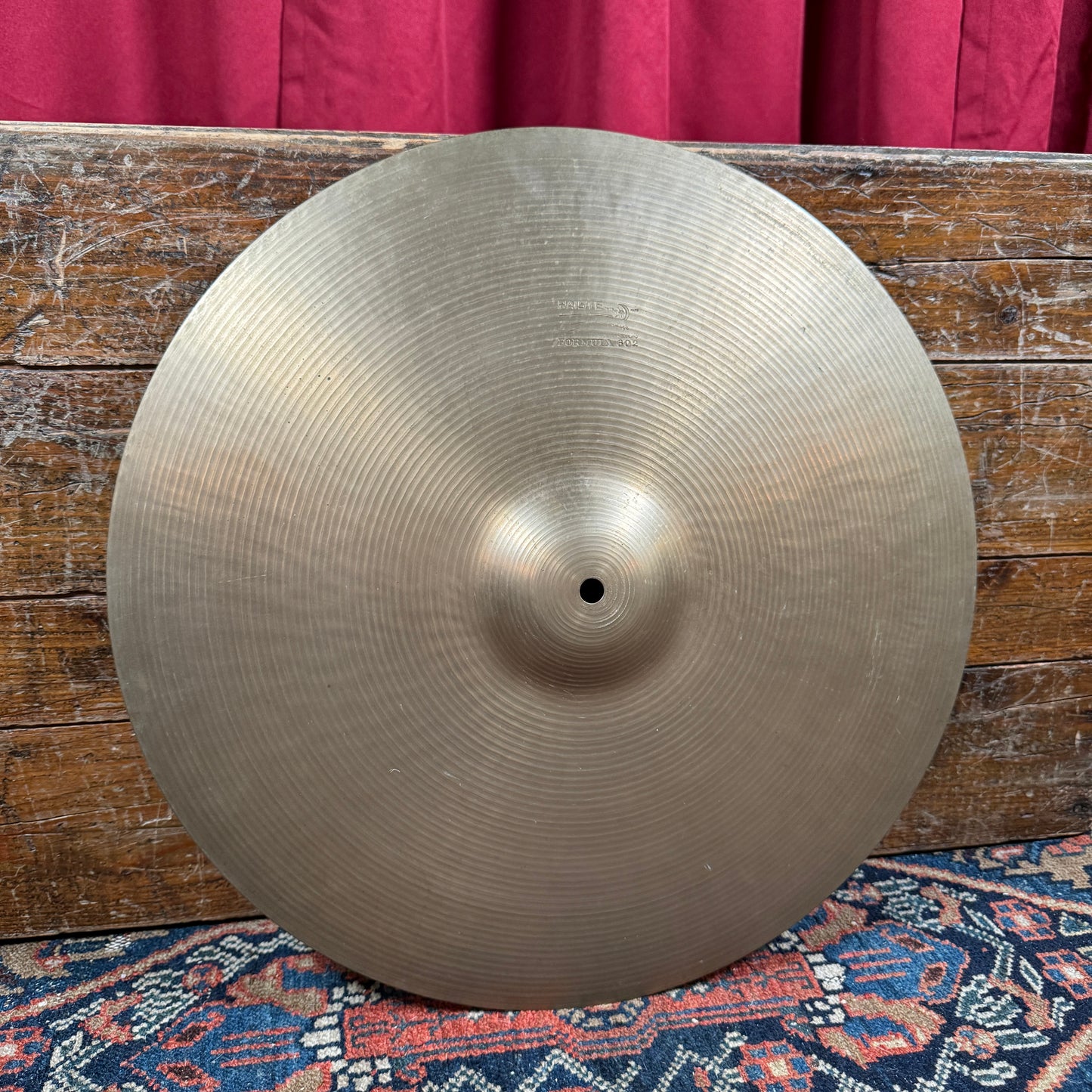 18" Paiste Formula 602 Pre-Serial 1960s Crash Cymbal 1440g *Video Demo*