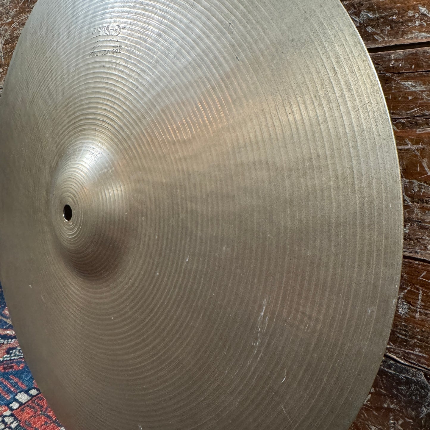 18" Paiste Formula 602 Pre-Serial 1960s Crash Cymbal 1440g *Video Demo*