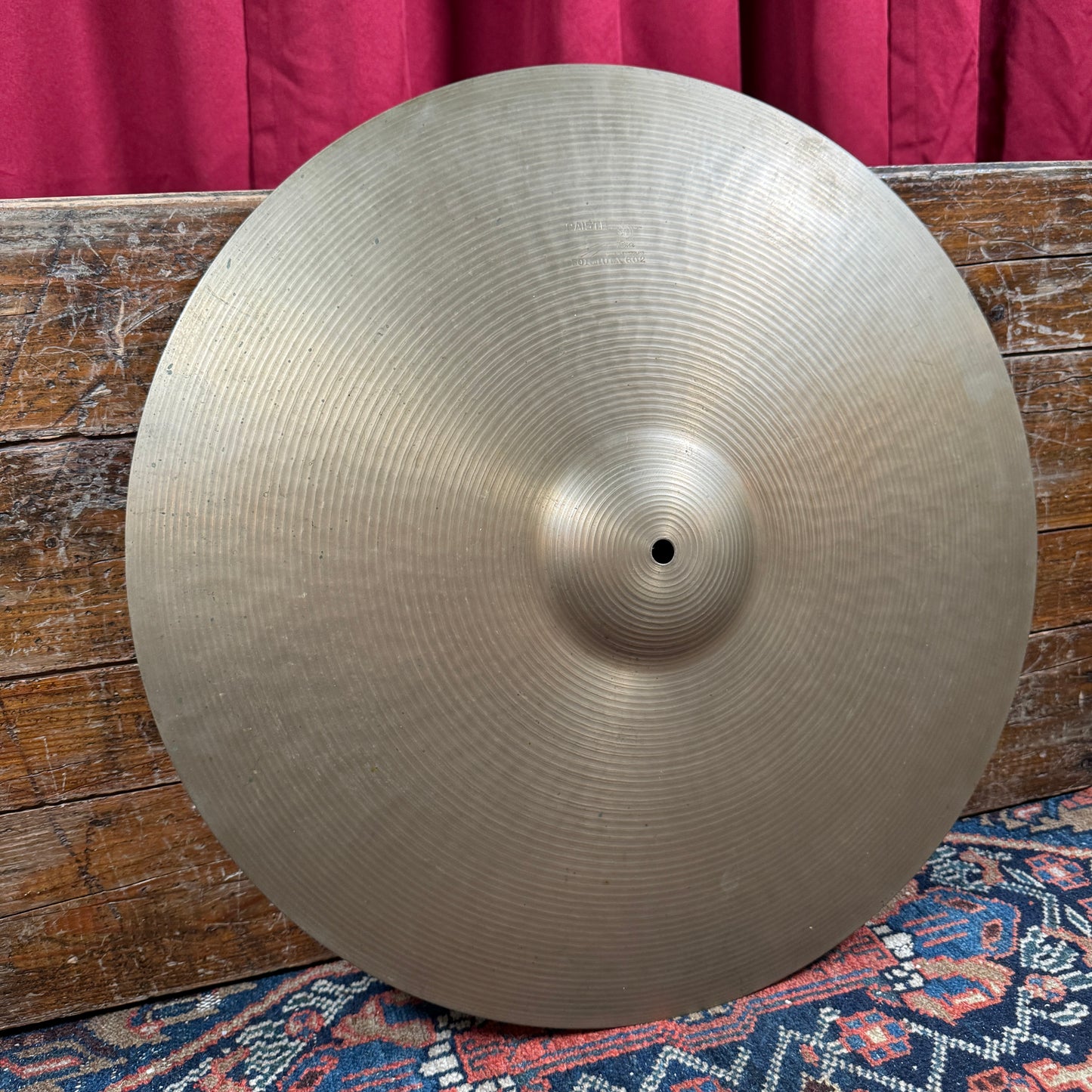 20" Paiste Formula 602 Pre-Serial 1960s Ride Cymbal 2404g *Video Demo*