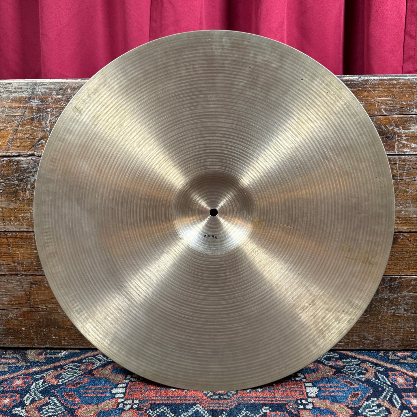 20" Paiste Formula 602 Pre-Serial 1960s Ride Cymbal 2404g *Video Demo*