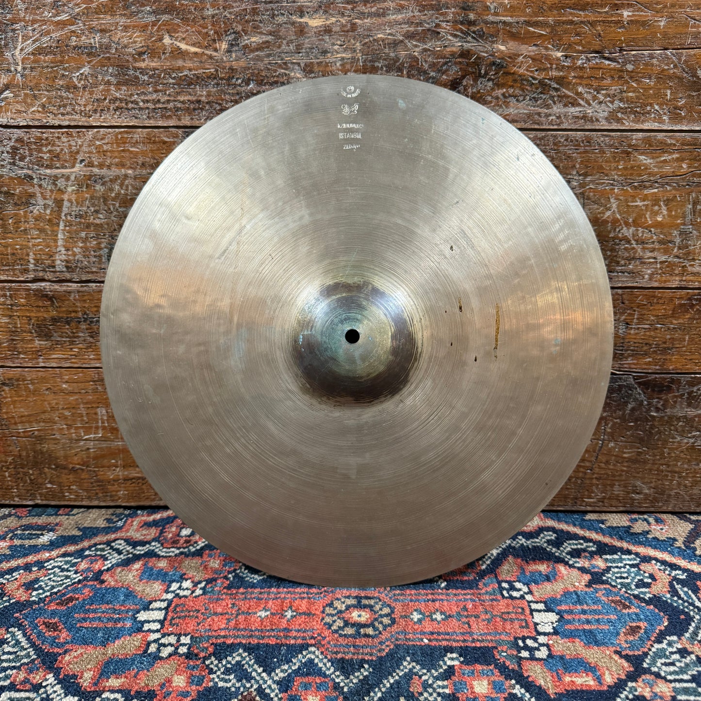 15" K Zildjian Istanbul Old Stamp IIa 1945-49 "G" Gretsch Cymbal 1244g *Video Demo*