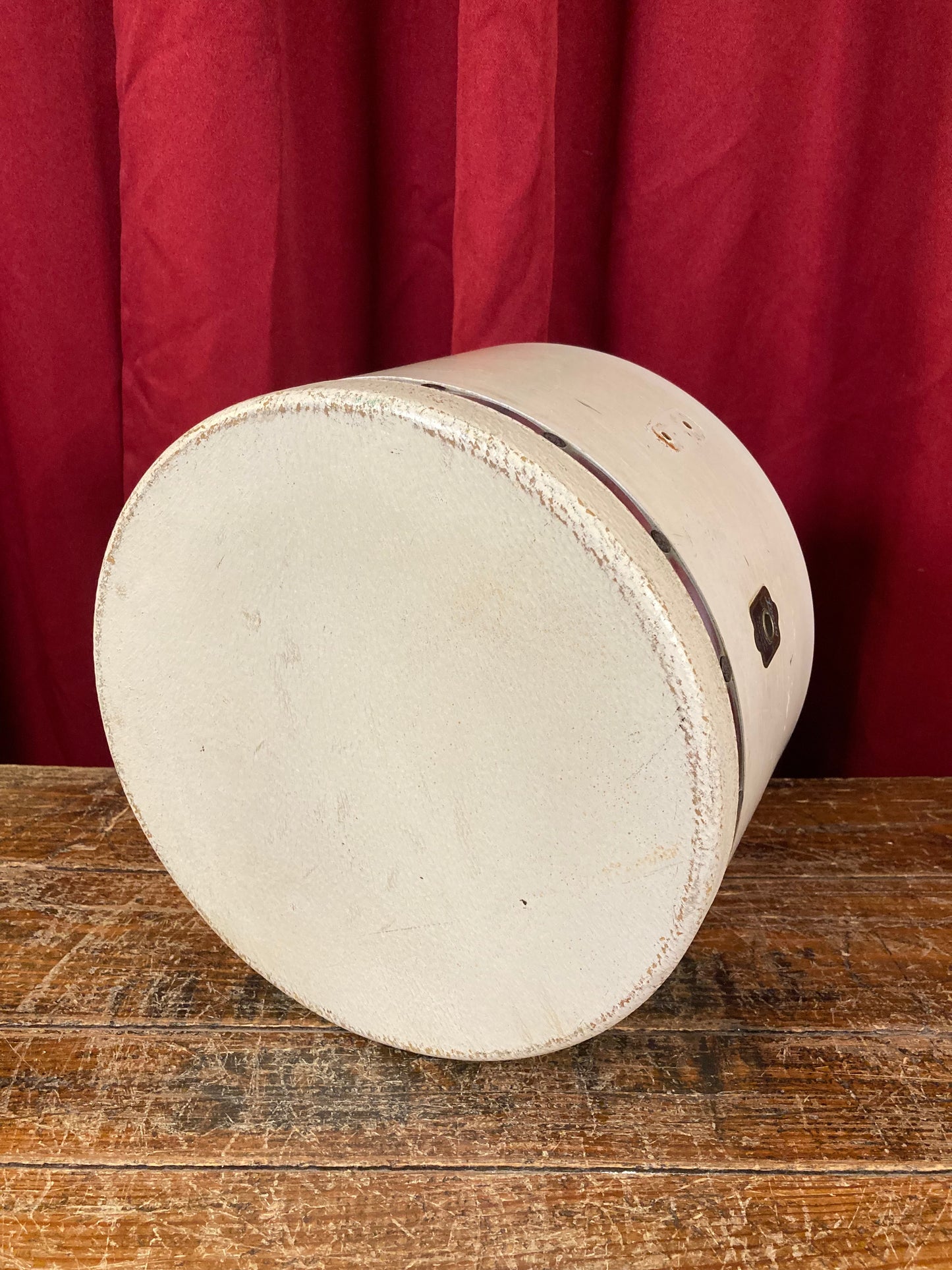 1939 Leedy 7x11 Single Tension Tunable Tom Drum Single White