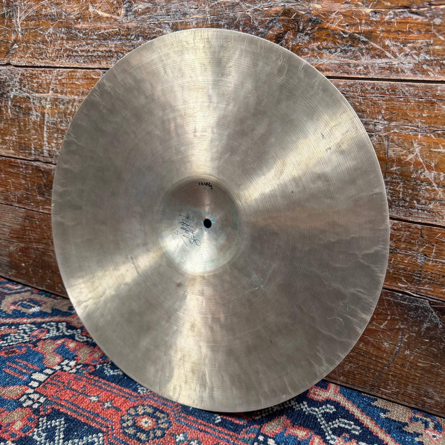 15" K Zildjian Istanbul Old Stamp IIa 1945-49 "G" Gretsch Cymbal 1244g *Video Demo*