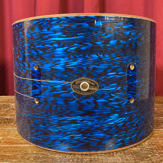 1960s Slingerland Stage Band 9x13 Tom Drum Shell Project Blue Onyx