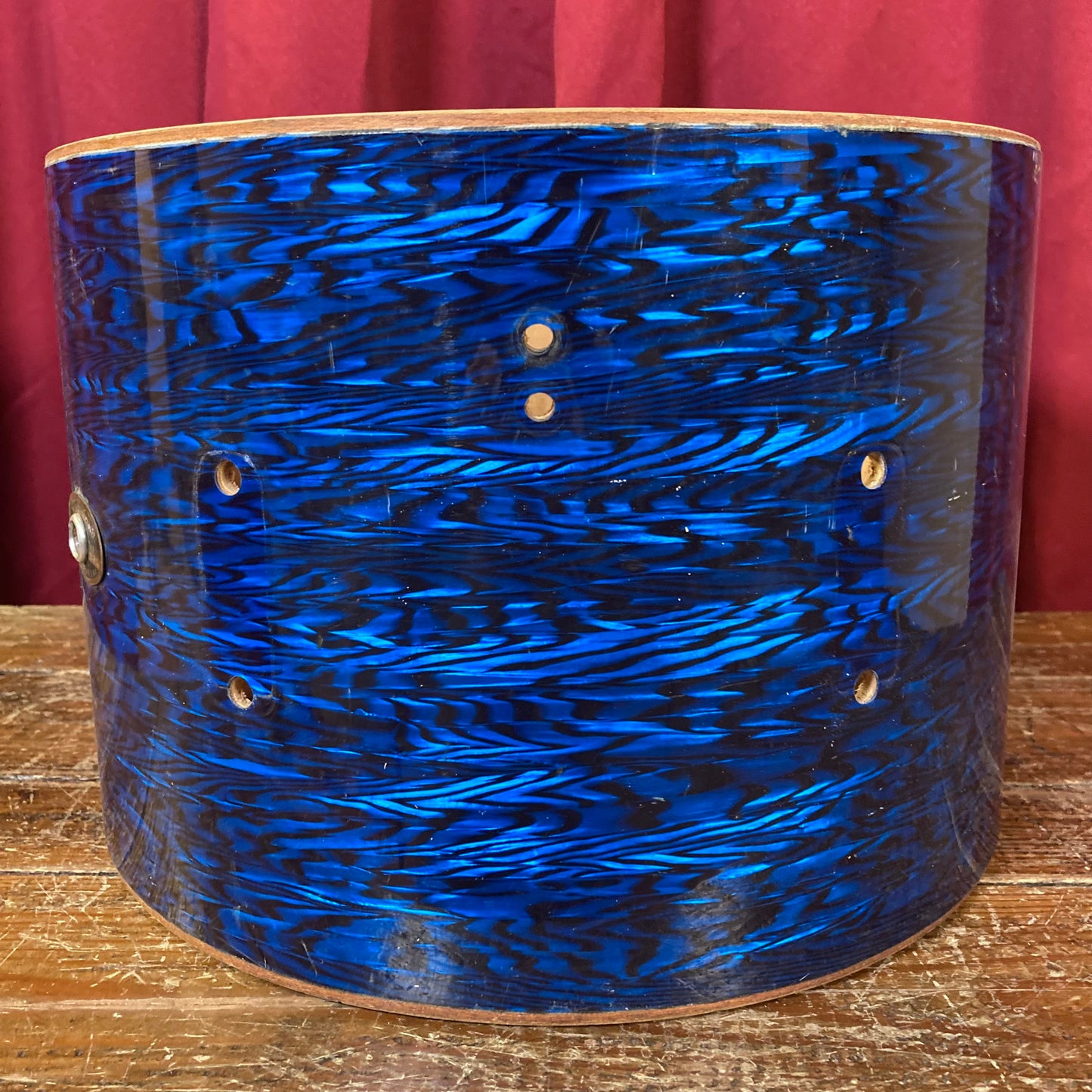 1960s Slingerland Stage Band 9x13 Tom Drum Shell Project Blue Onyx