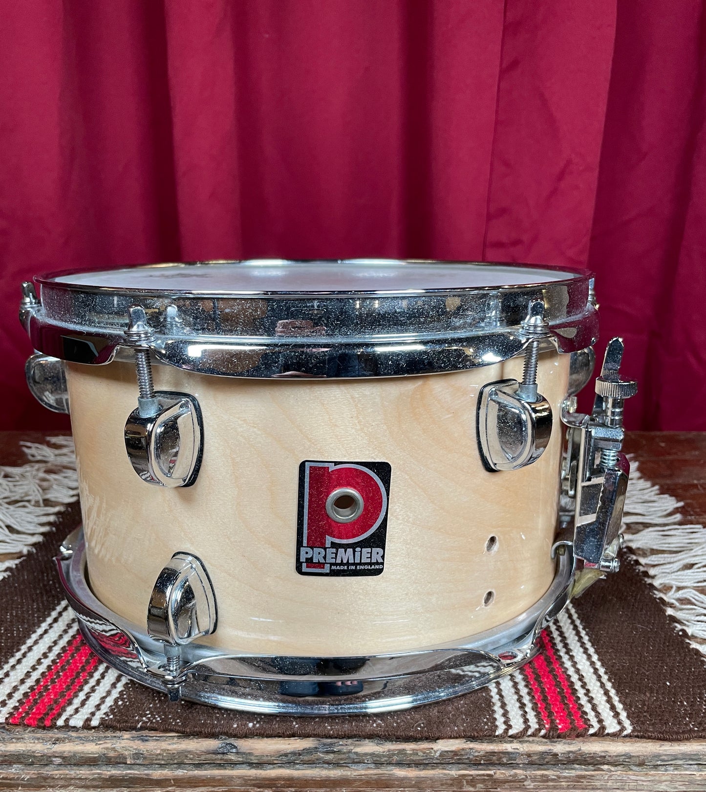 1990s Premier 6x10 Soprano 2060 Snare Drum Natural Birch