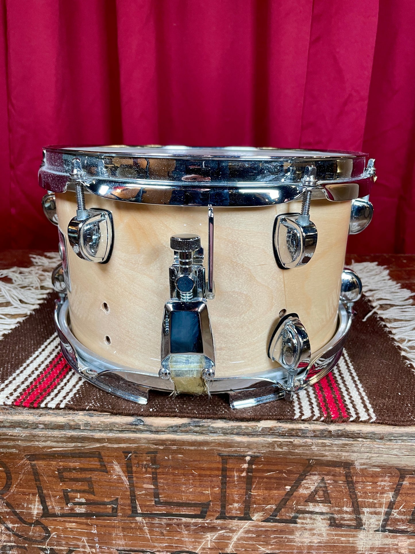 1990s Premier 6x10 Soprano 2060 Snare Drum Natural Birch