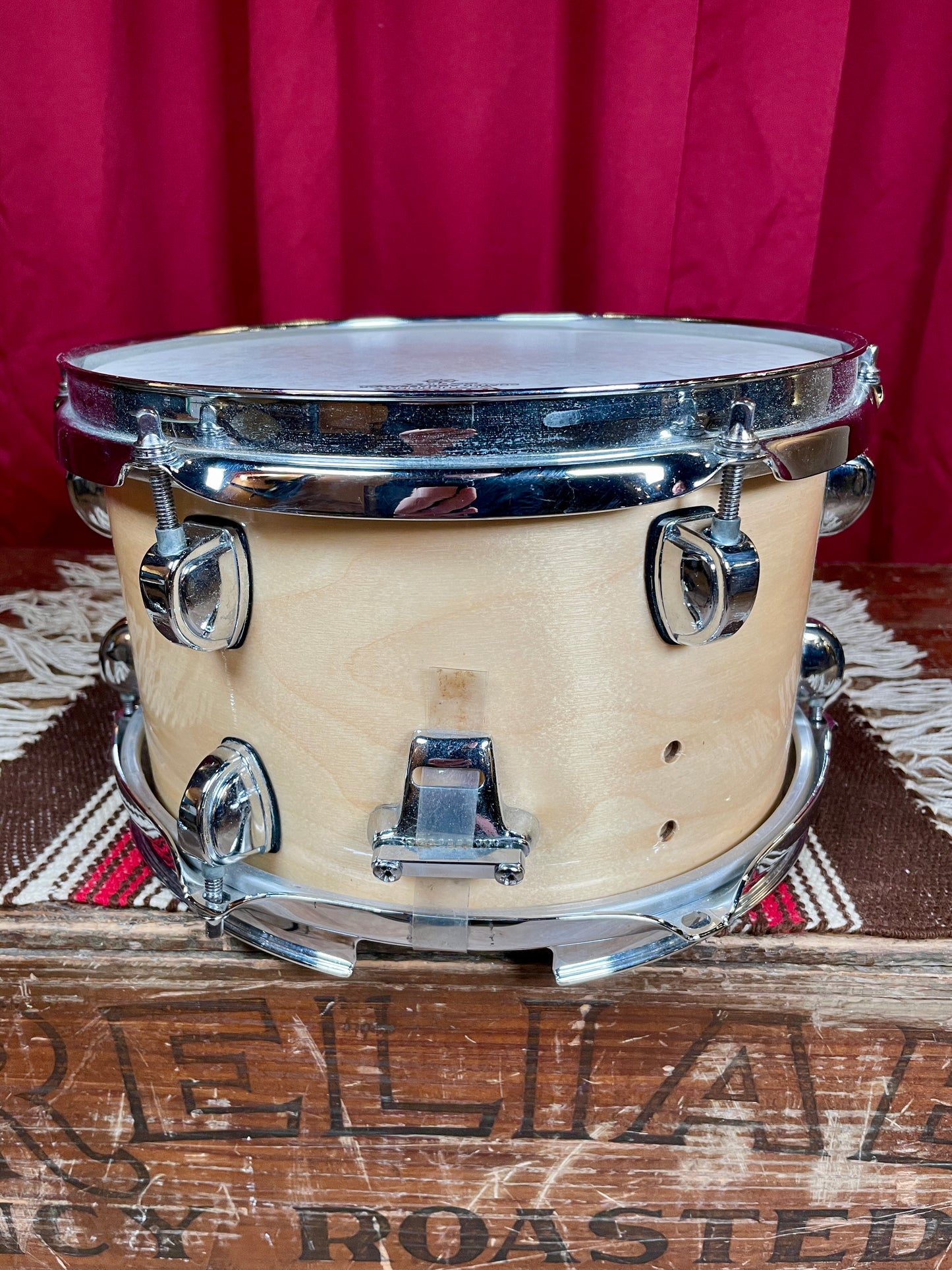 1990s Premier 6x10 Soprano 2060 Snare Drum Natural Birch