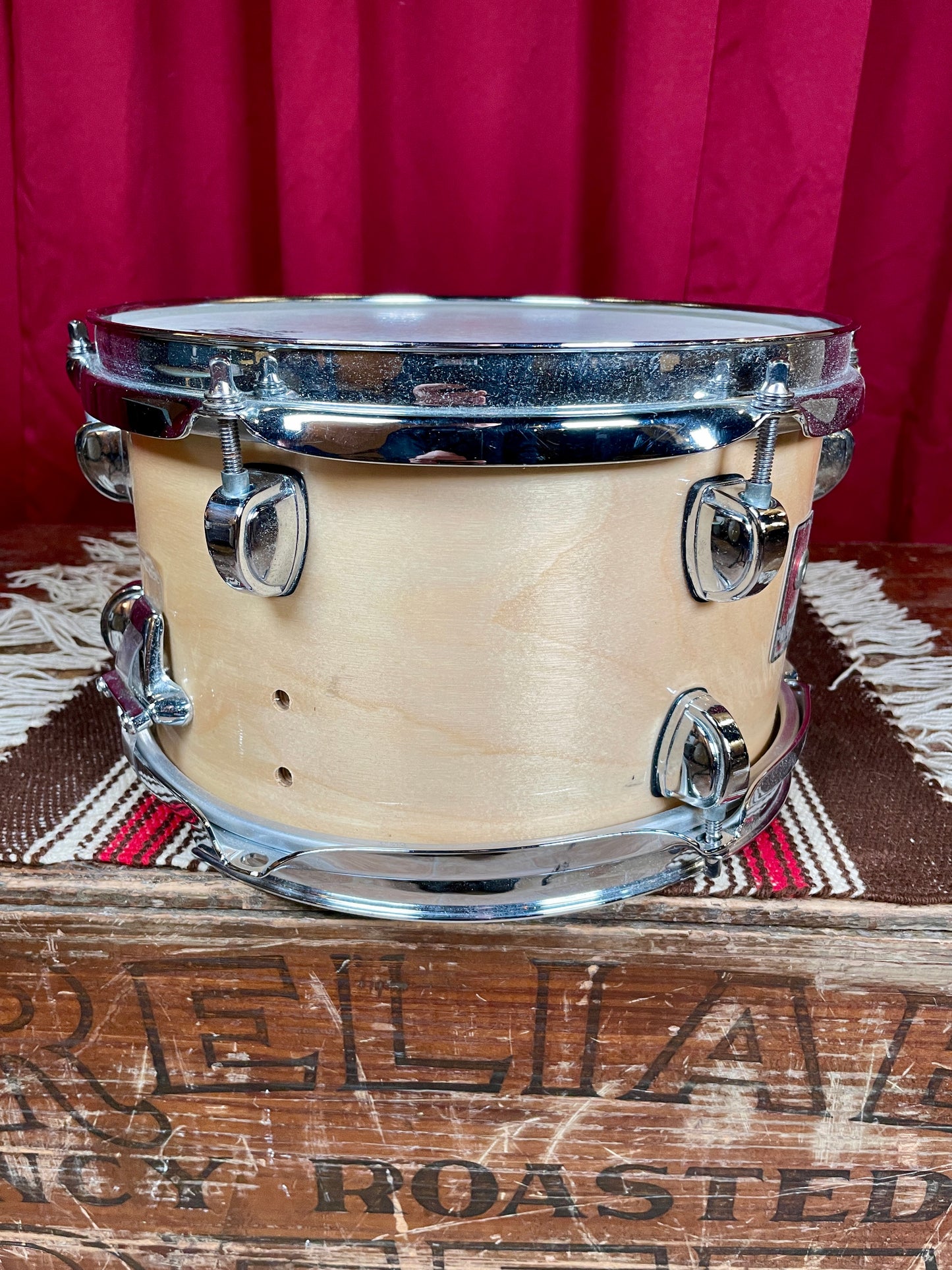 1990s Premier 6x10 Soprano 2060 Snare Drum Natural Birch