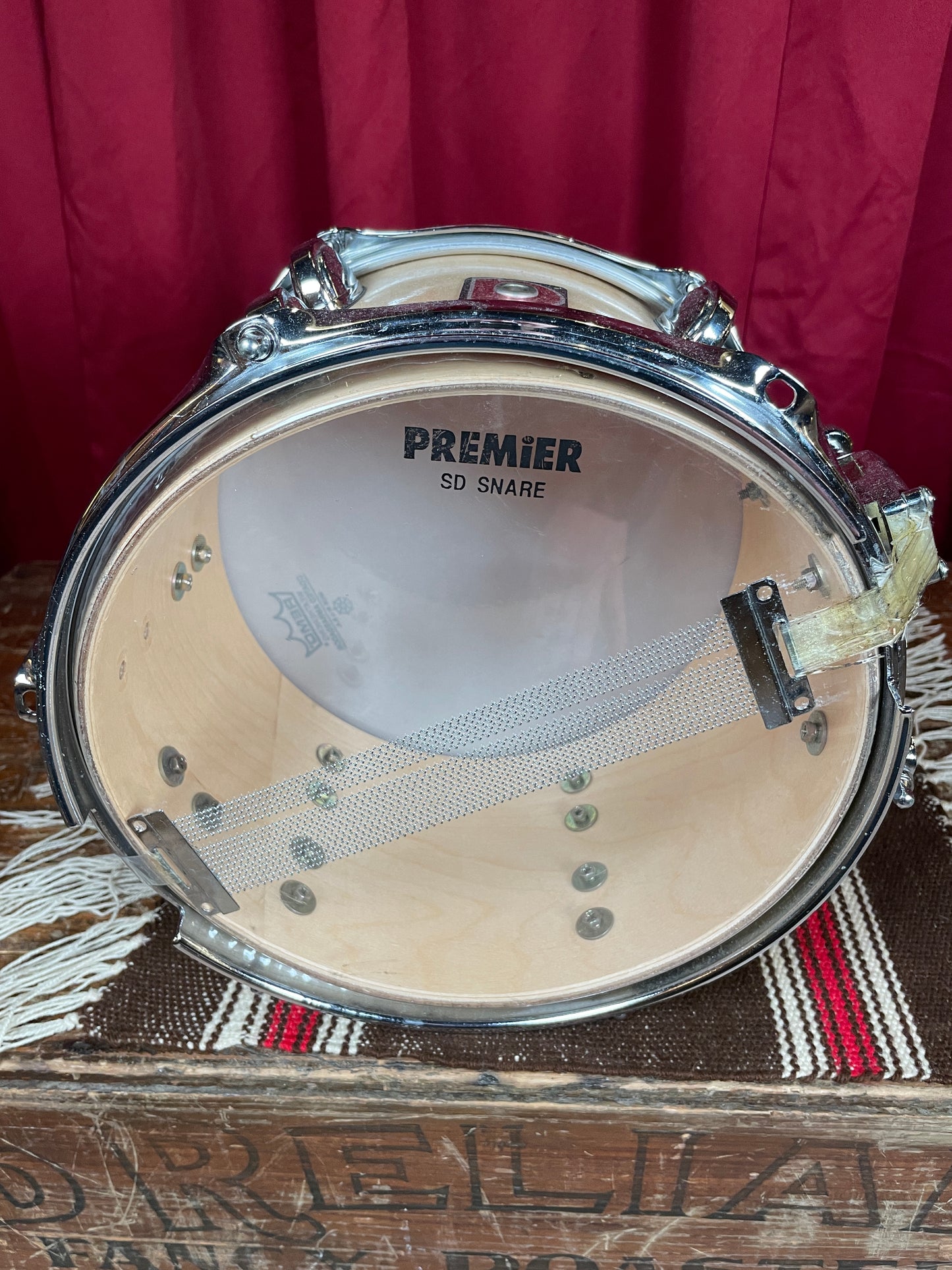 1990s Premier 6x10 Soprano 2060 Snare Drum Natural Birch