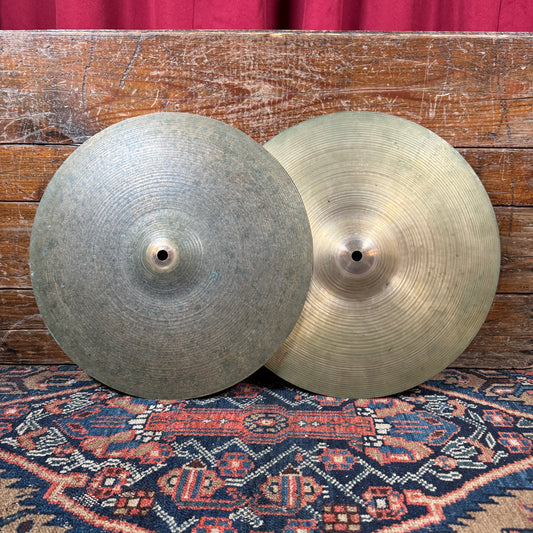 14" Zildjian A 1970s New Beat Hi-Hat Cymbal Pair 1086g/1420g *Video Demo*