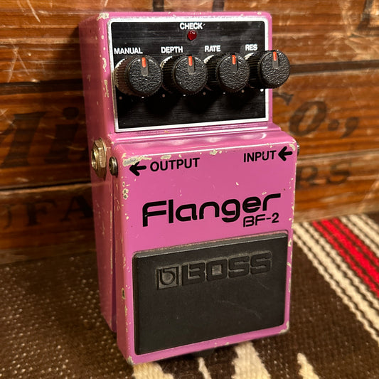 Vintage 1983 Boss BF-2 Flanger Pedal w/ PSA Mod - Black Label MIJ