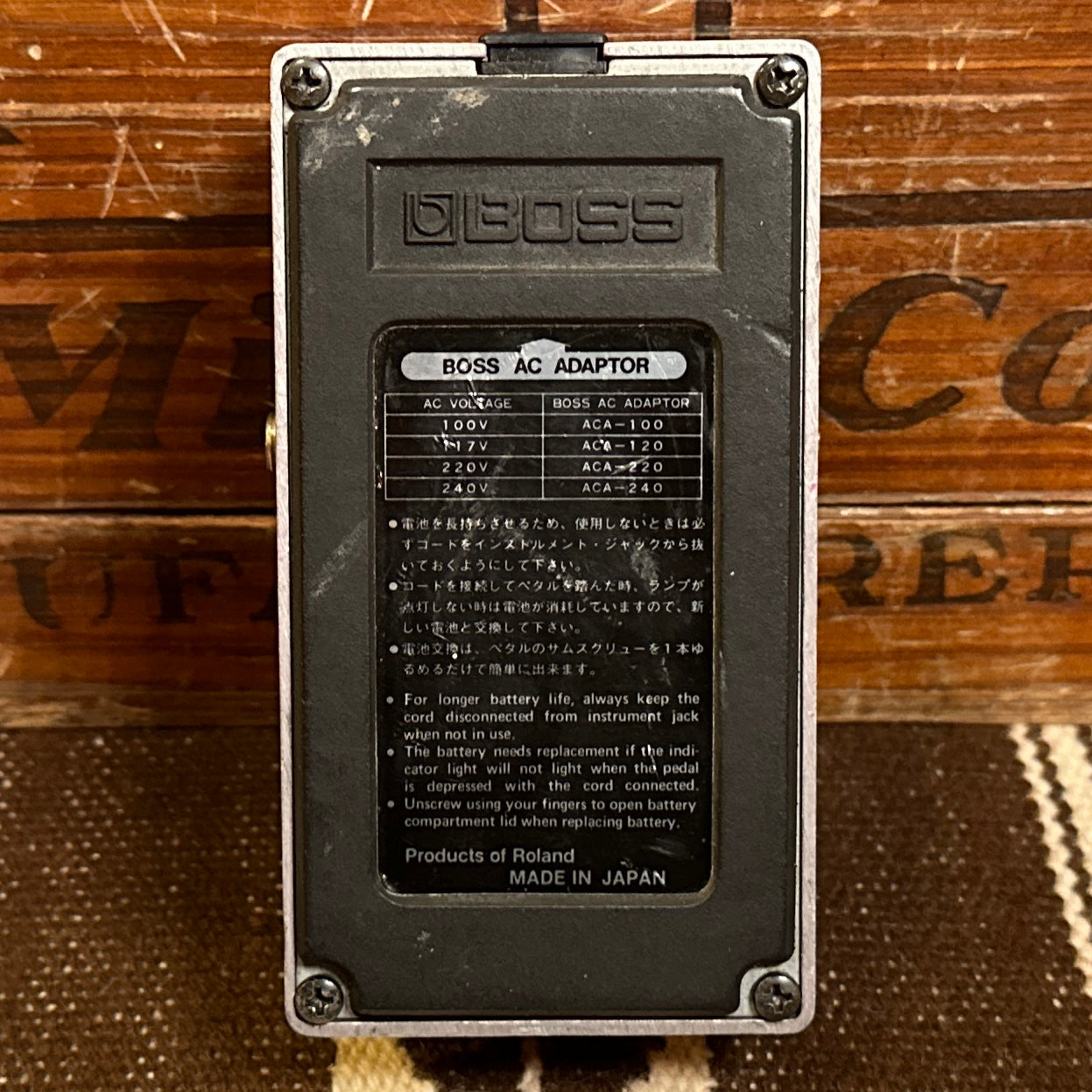 Vintage 1983 Boss BF-2 Flanger Pedal w/ PSA Mod - Black Label MIJ